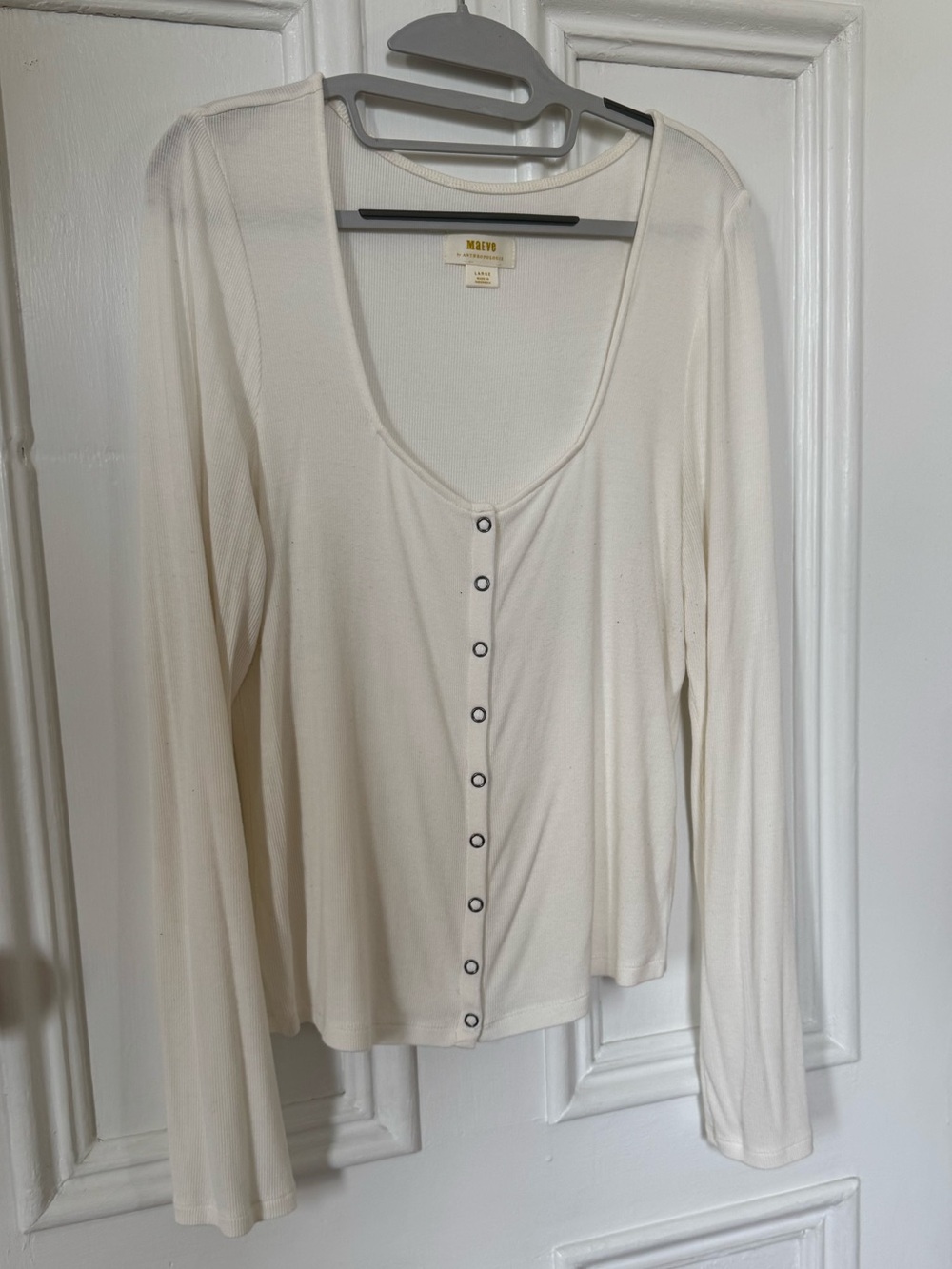 Anthropologie Maeve snap front shirt.